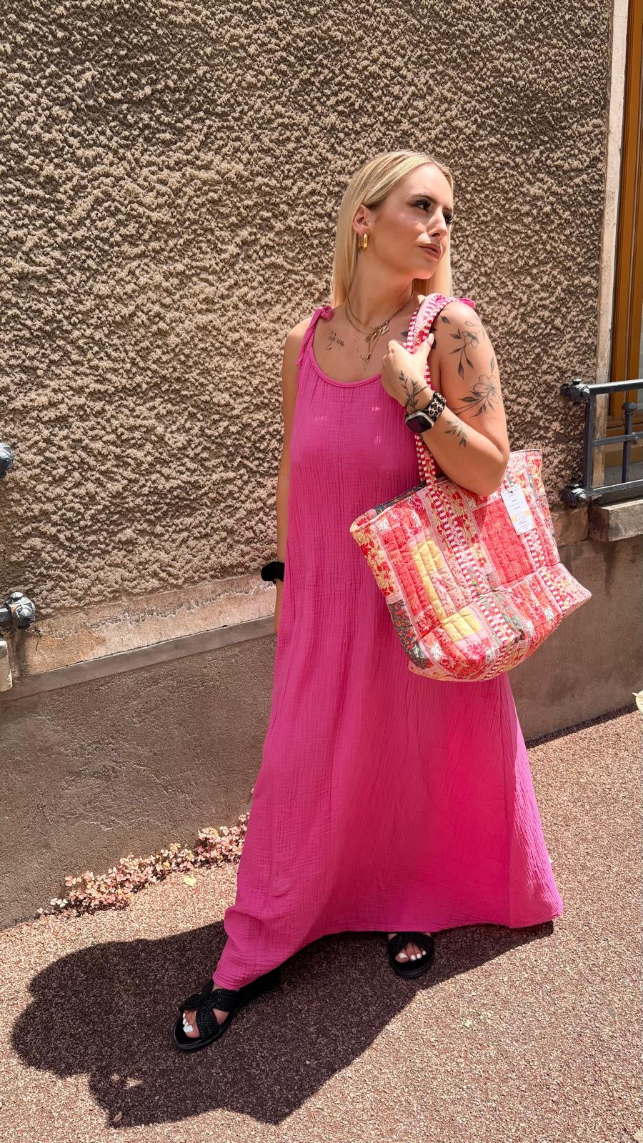 Robe gaz de coton