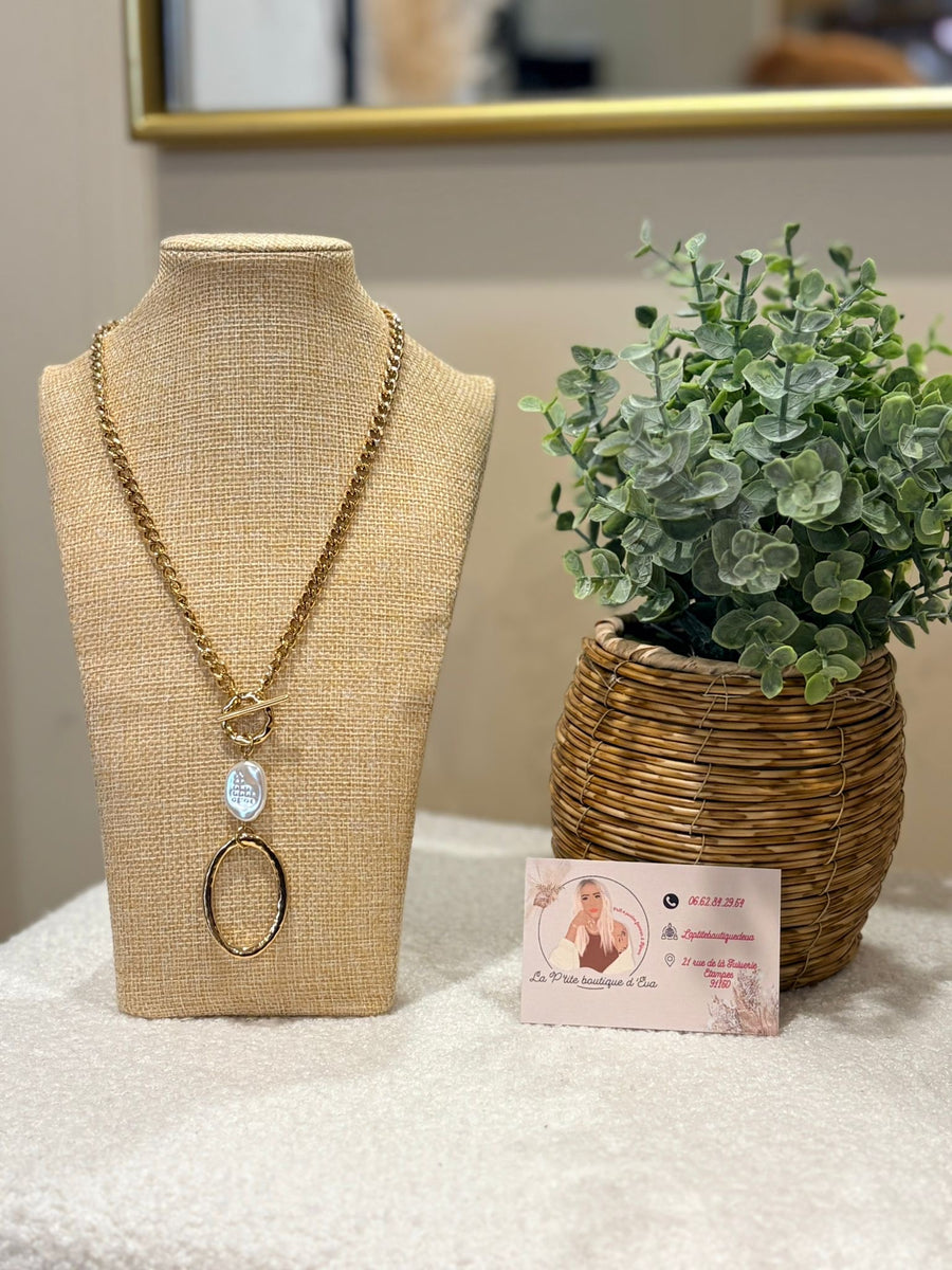 Collier long doré  Louisa - La Petite Boutique d'Eva