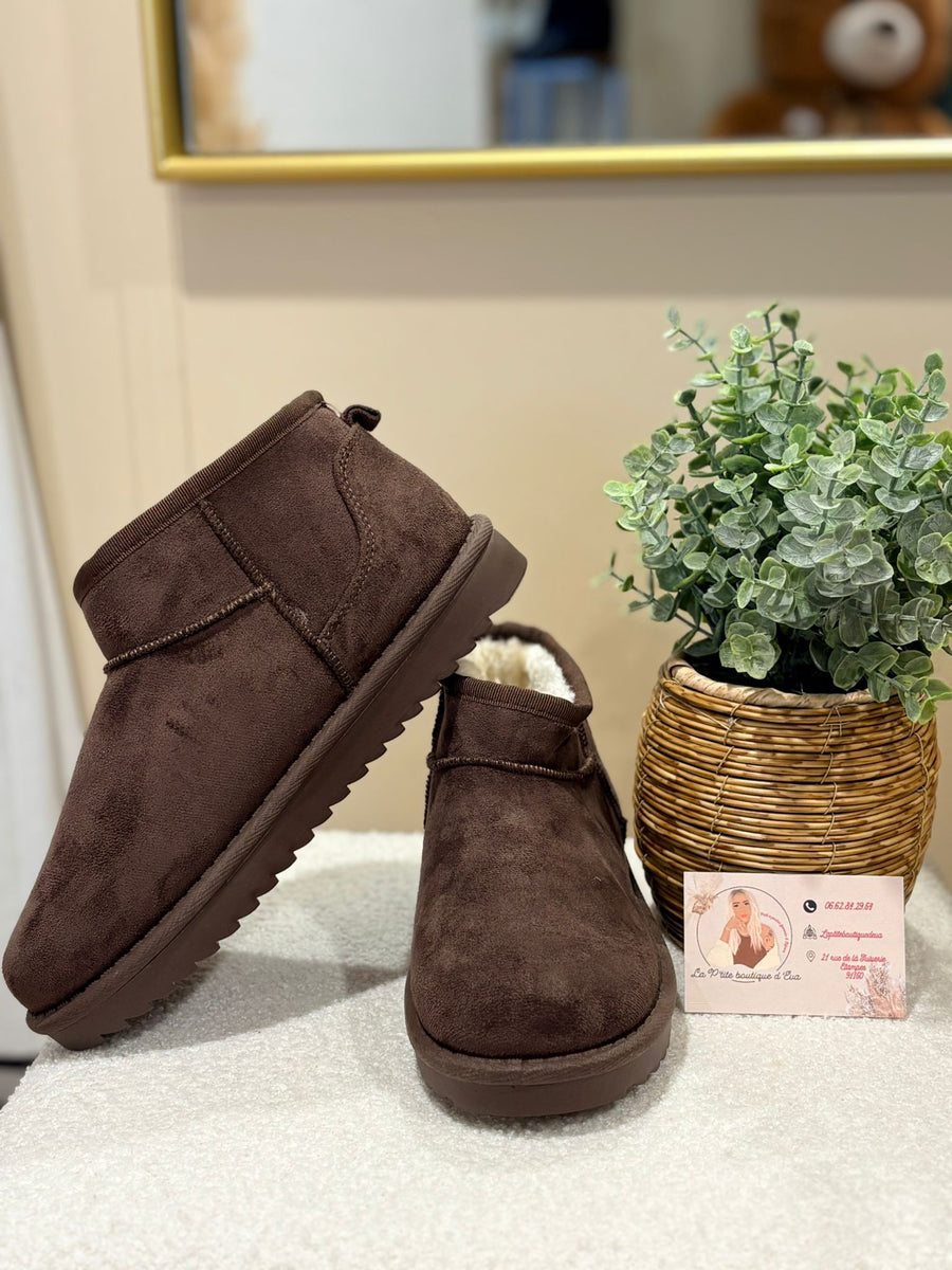 Inspi uggs « marron » - Bottines femme - La Petite Boutique d'Eva