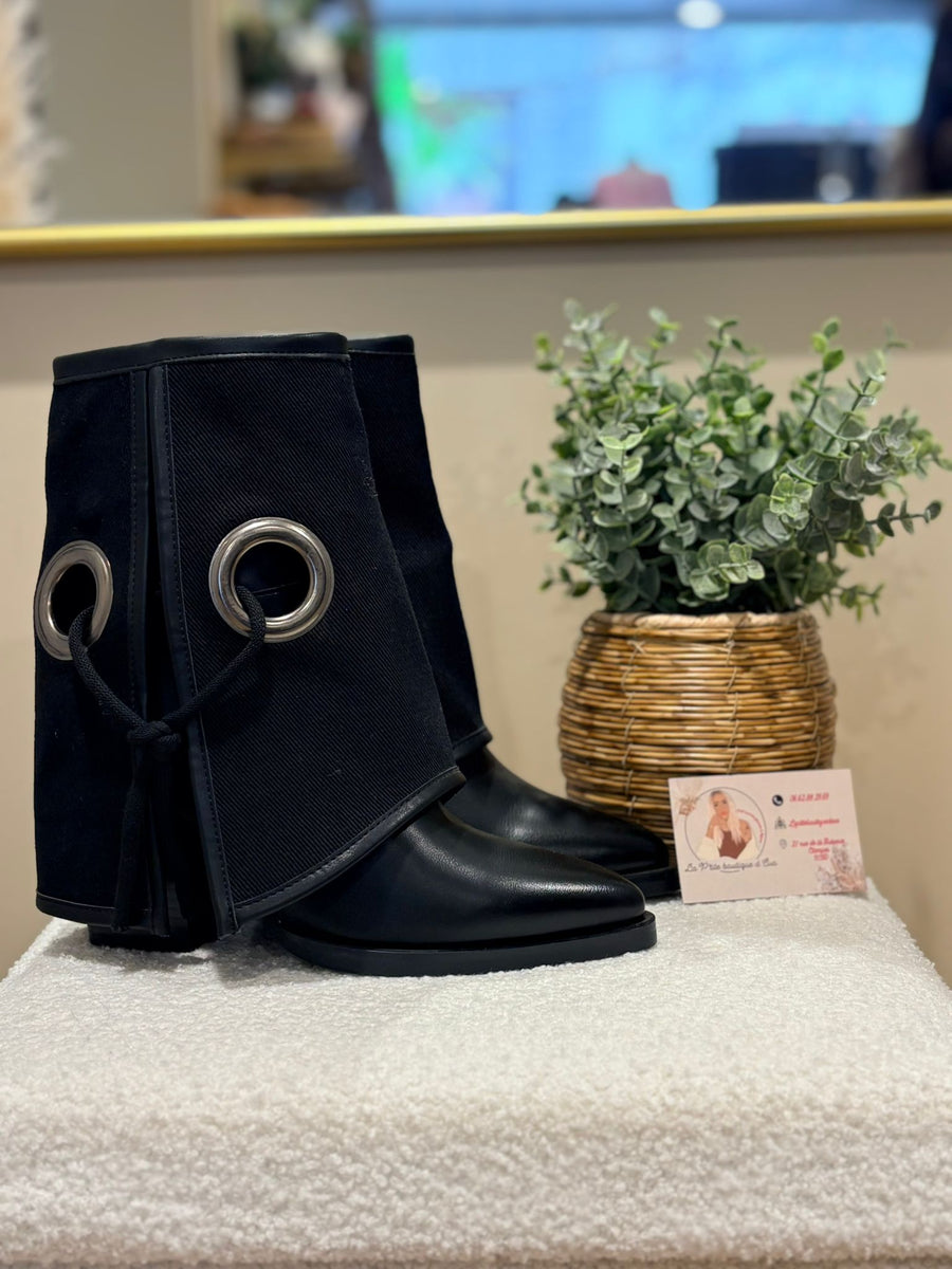 Bottine à talon  Émilie - La Petite Boutique d'Eva