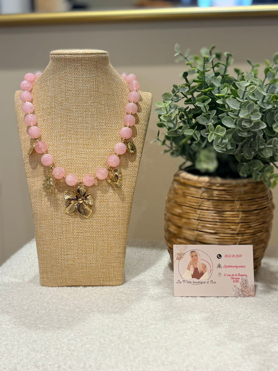 Collier doré  fleurette - La Petite Boutique d'Eva