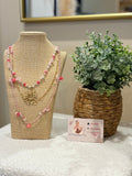 Collier doré  rosa - La Petite Boutique d'Eva
