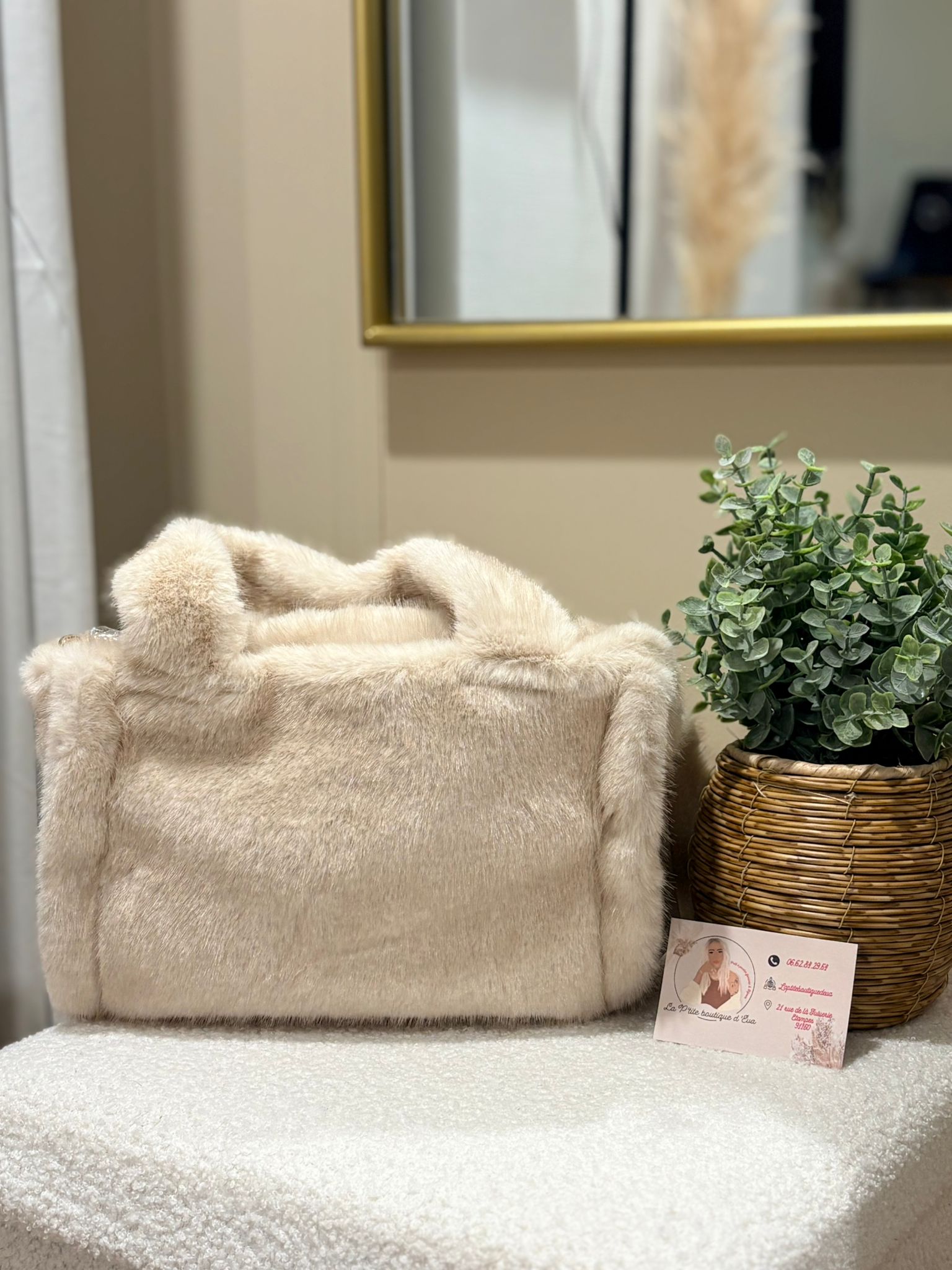 Sac beige « Moumoute » - La Petite Boutique d'Eva