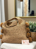 Sac en jute « pompom » - La Petite Boutique d'Eva