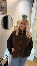 Veste sans manches « marron » - Veste femme - La Petite Boutique d'Eva