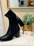 Bottes noir « chaussettes » - Bottines femme - La Petite Boutique d'Eva