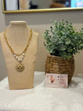 Collier doré perla - La Petite Boutique d'Eva