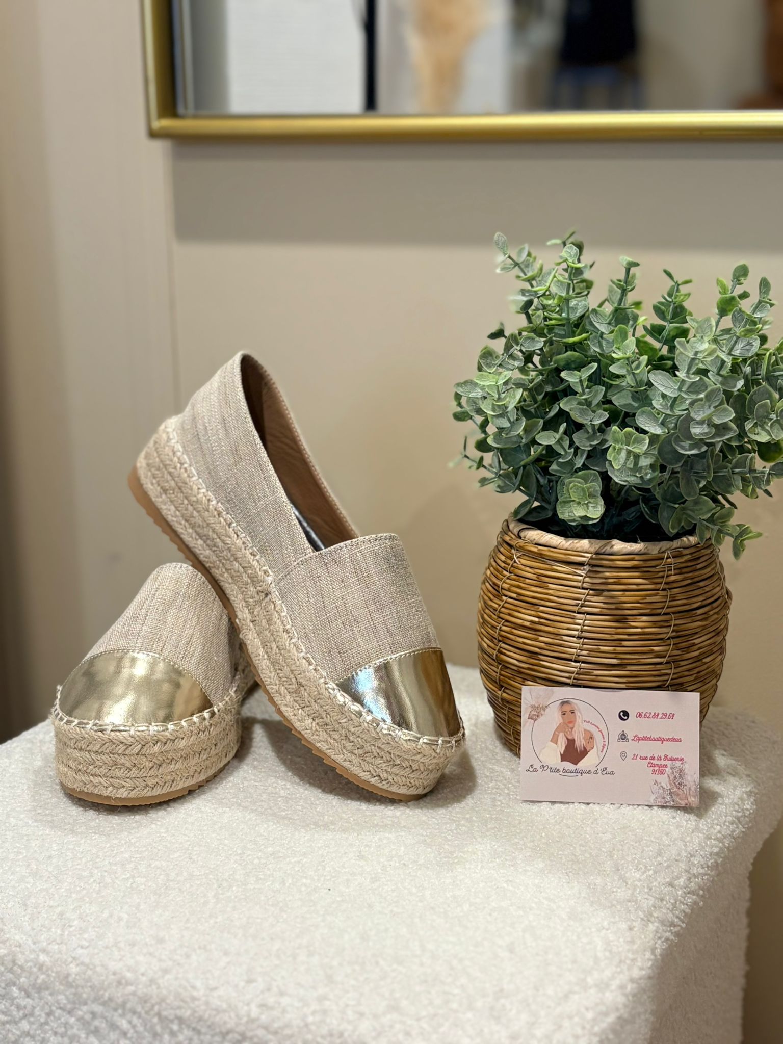 Espadrille doré  Lila - La Petite Boutique d'Eva